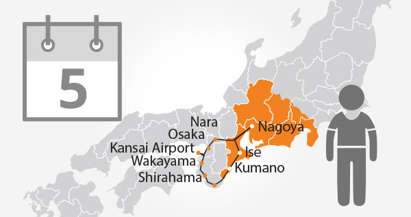 Ise-Kumano-Wakayama Area Tourist Pass 5 Days / Child
