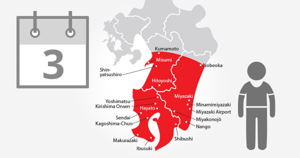Kyushu (South) Rail Pass 3 Days / Child